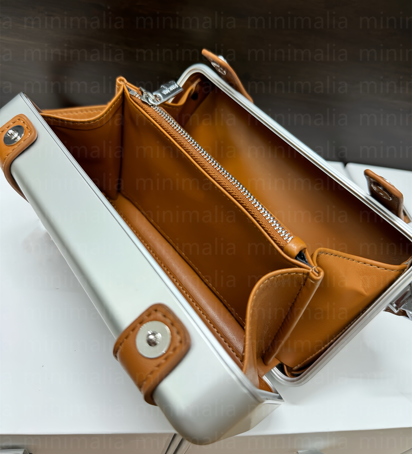 Aluminum Mini Makeup Case Luxury Designer Crossbody Bag Fashion Women Shoulder Handbags Metallic Hardside Cosmetic Box Travel Clutch Purse - view 8