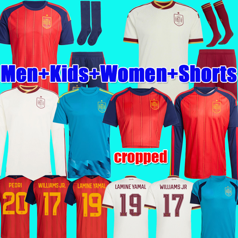 camiseta espana spain 2026 World Cup SPAIN Soccer Jerseys PEDRI GAVI LAMINE YAMAL MORATA Carvajal OLMO FERRAN RODRIGO Jersey Men Kid Kit Football Shirt shorts adult