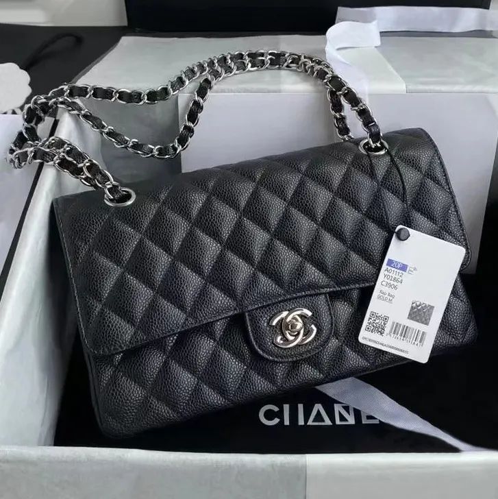 1:1 CF Correct version designer bag cc bag caviar sheepskin High Quality Luxury with box shoulder bag Handbag crossbody bag fashion bag luxury bag wallet chanel bag