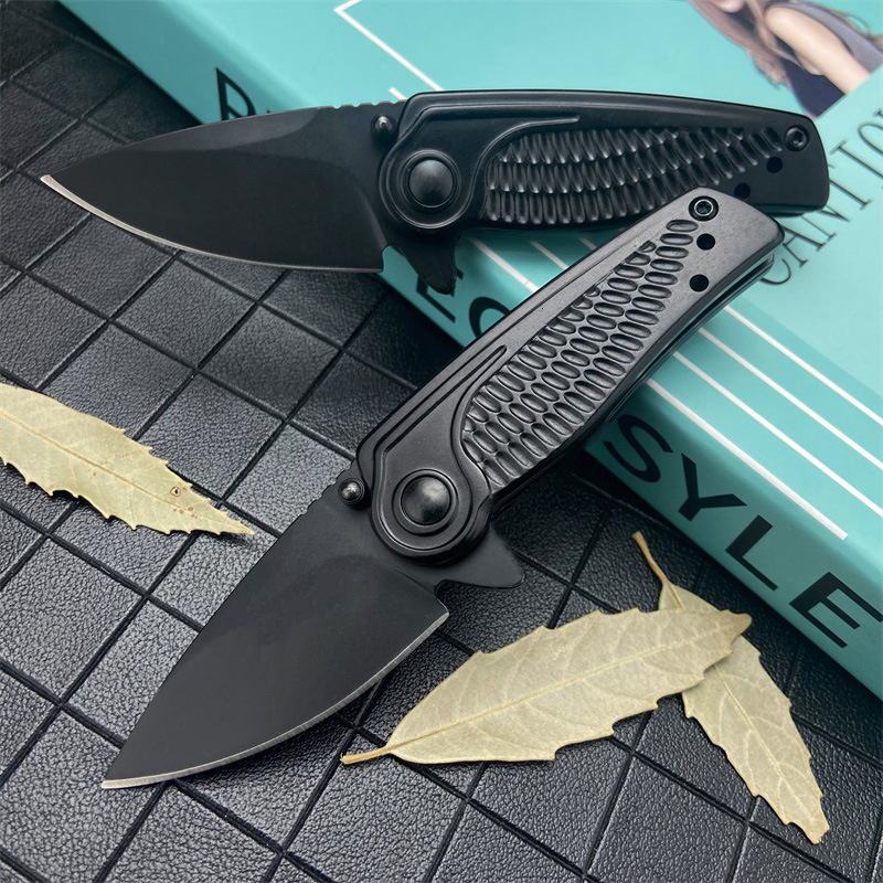 1313BLK Spoke Flipper Knife 2" Outdoor Tactical Camping Hiking Survival multi-purpose EDC folding Knife Men's gift