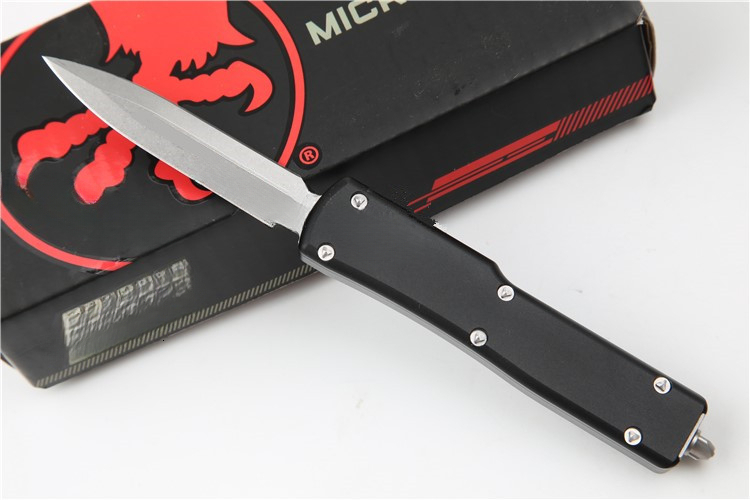 UTX70 Pocket Knife, Aluminum Alloy Handle, D2 Steel Blade, Outdoor EDC Tactical Knife for Camping Hunting Survival