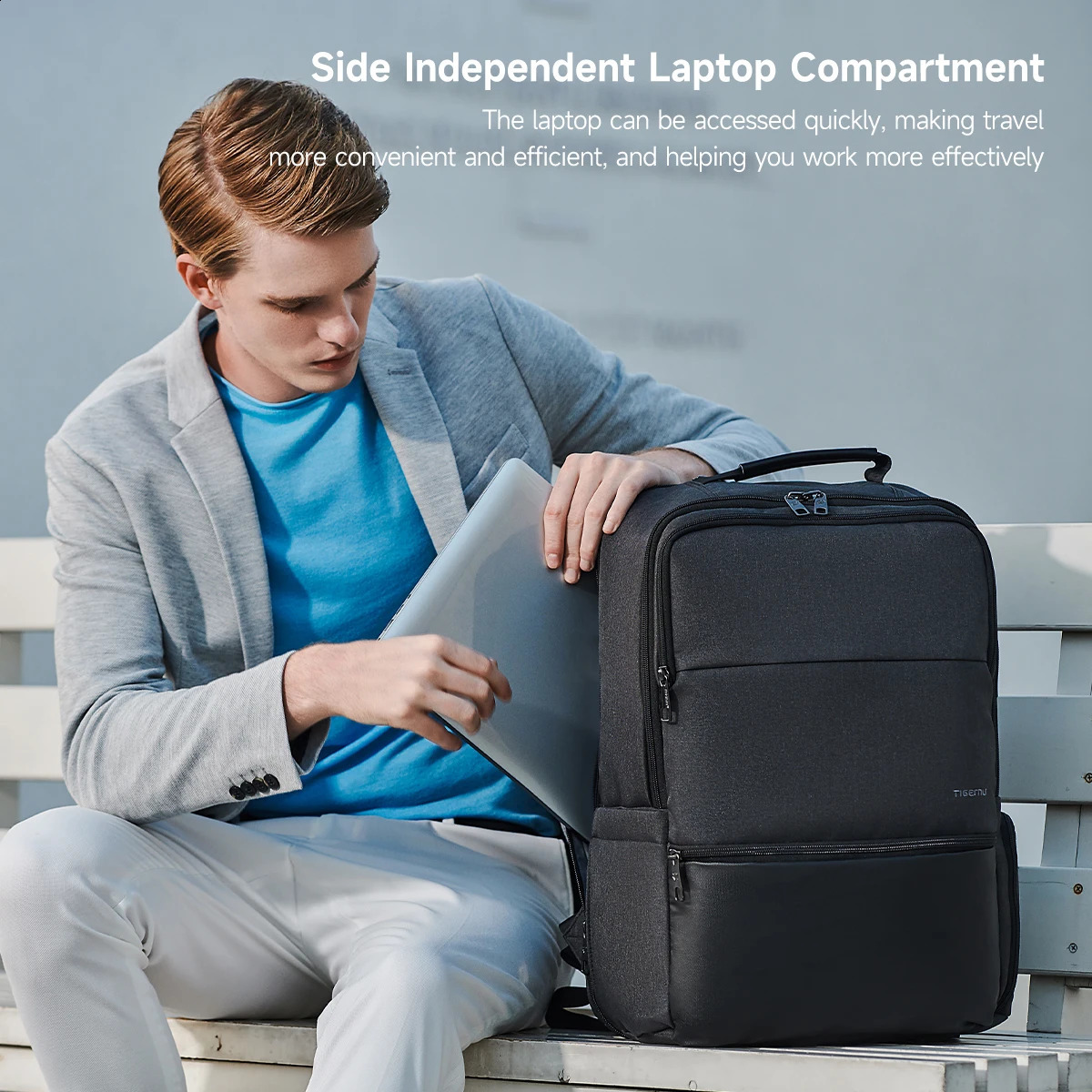 Tigernu Travel Backpacks For Men 156 17 19 Laptop Backpack Male Business Bags School Mochila Knapsack y260615 - view 7