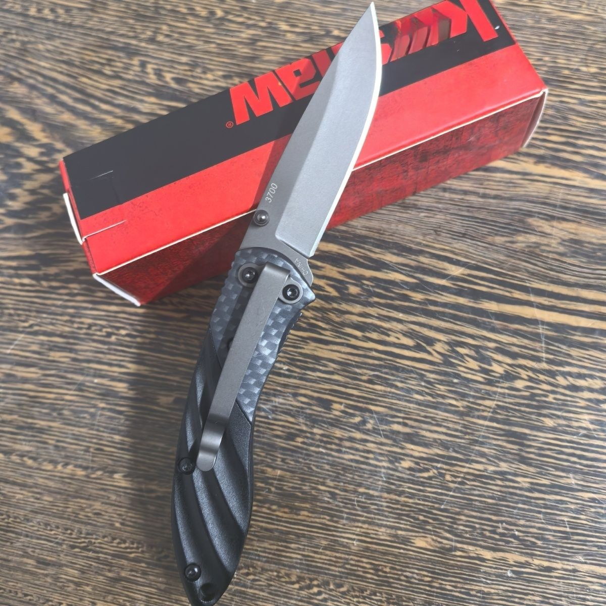 3700 camping outdoor portable pocket all-steel knife with handle, small folding fruit knife, high hardness