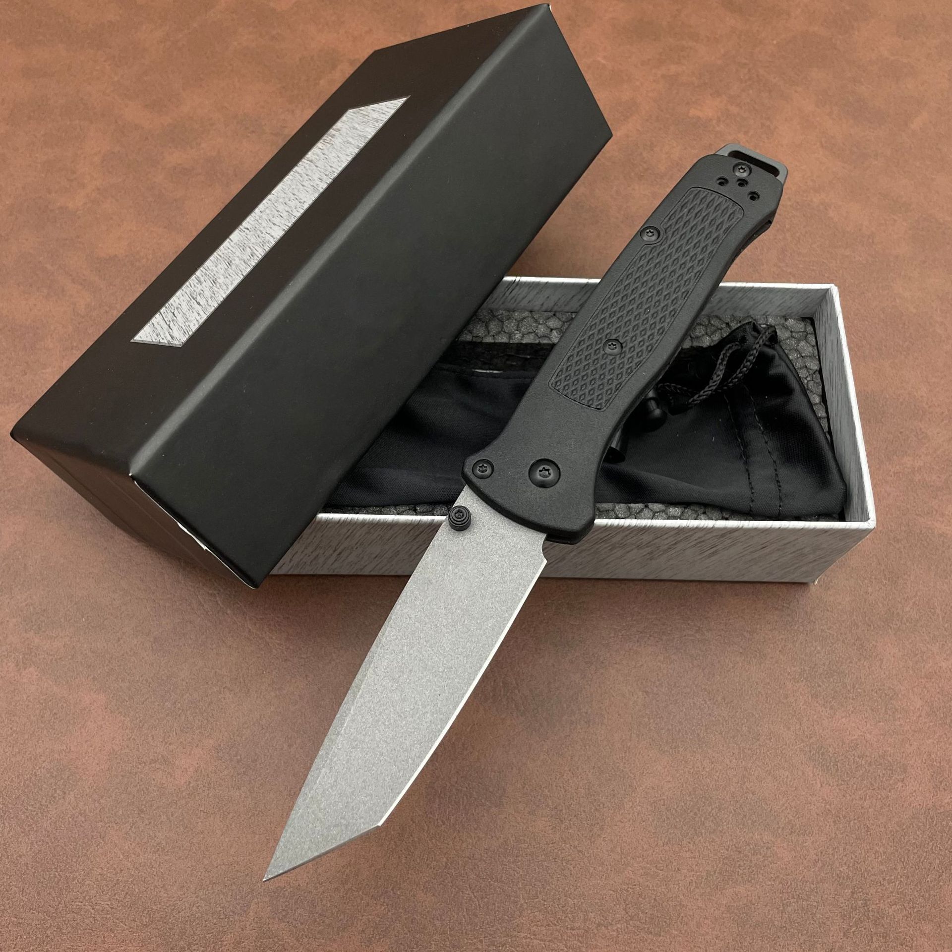 537 Bailout BM Knife Self Defense Pocket Knives Outdoor EDC Survival Flipper Folding Knife Camping Hunting Tool Nylon Handle Pocket Knife
