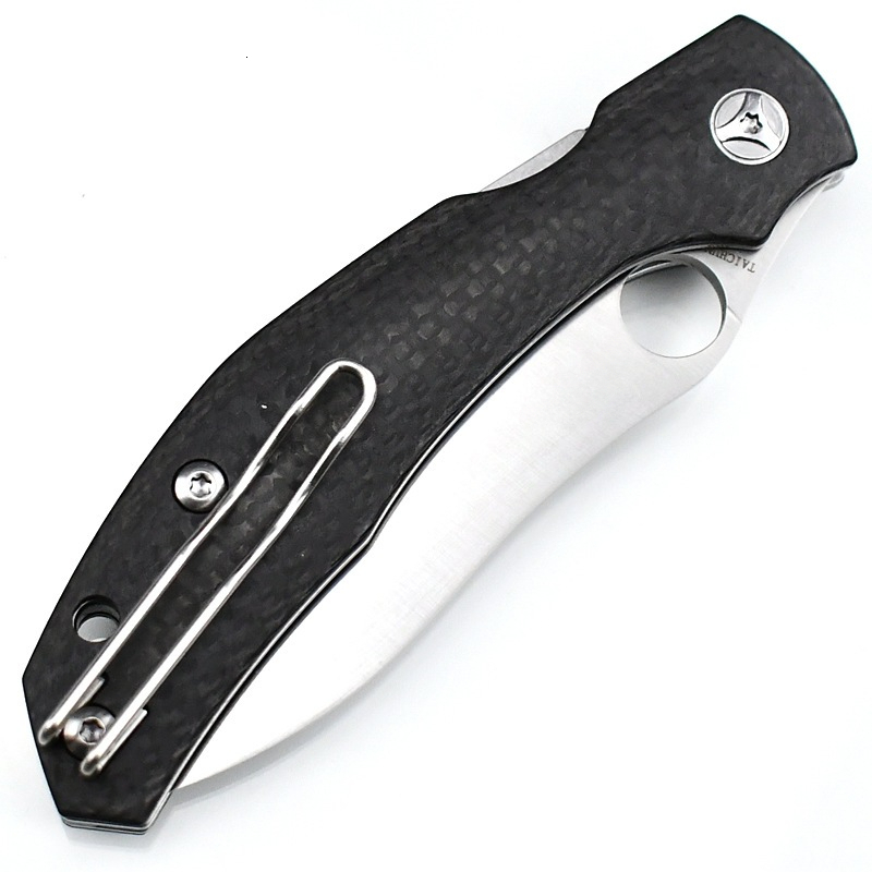 C241 Pocket Folding Knife Logo S30V Blade Carbon Fiber Handle Camping Outdoor Fishing Hunting EDC Kitchen Fruit Knife Tool Pocket Knife