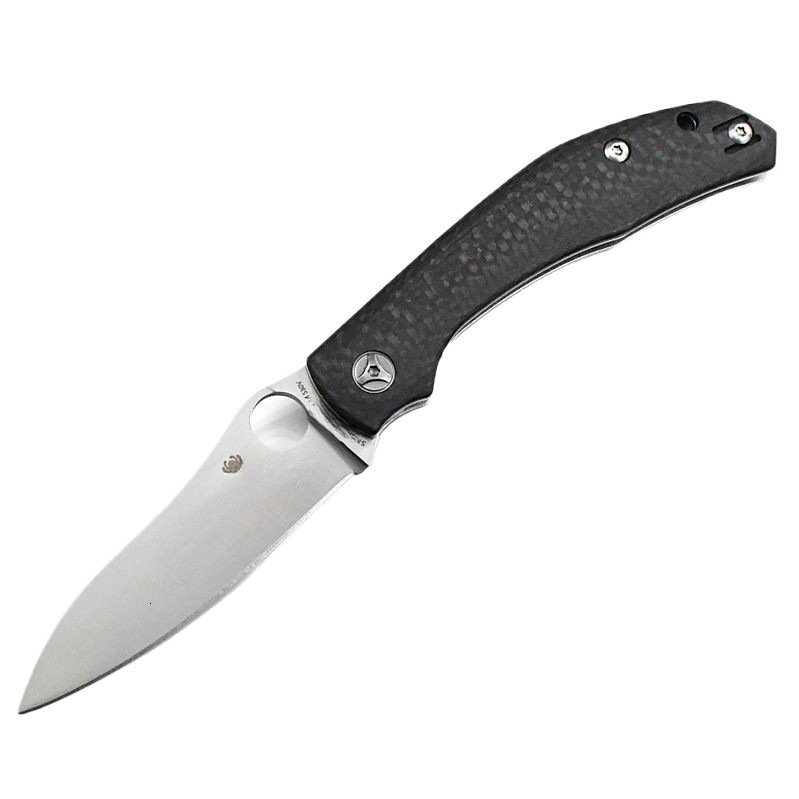 C241 Pocket Folding Knife Logo S30V Blade Carbon Fiber Handle Camping Outdoor Fishing Hunting EDC Kitchen Fruit Knife Tool Pocket Knife