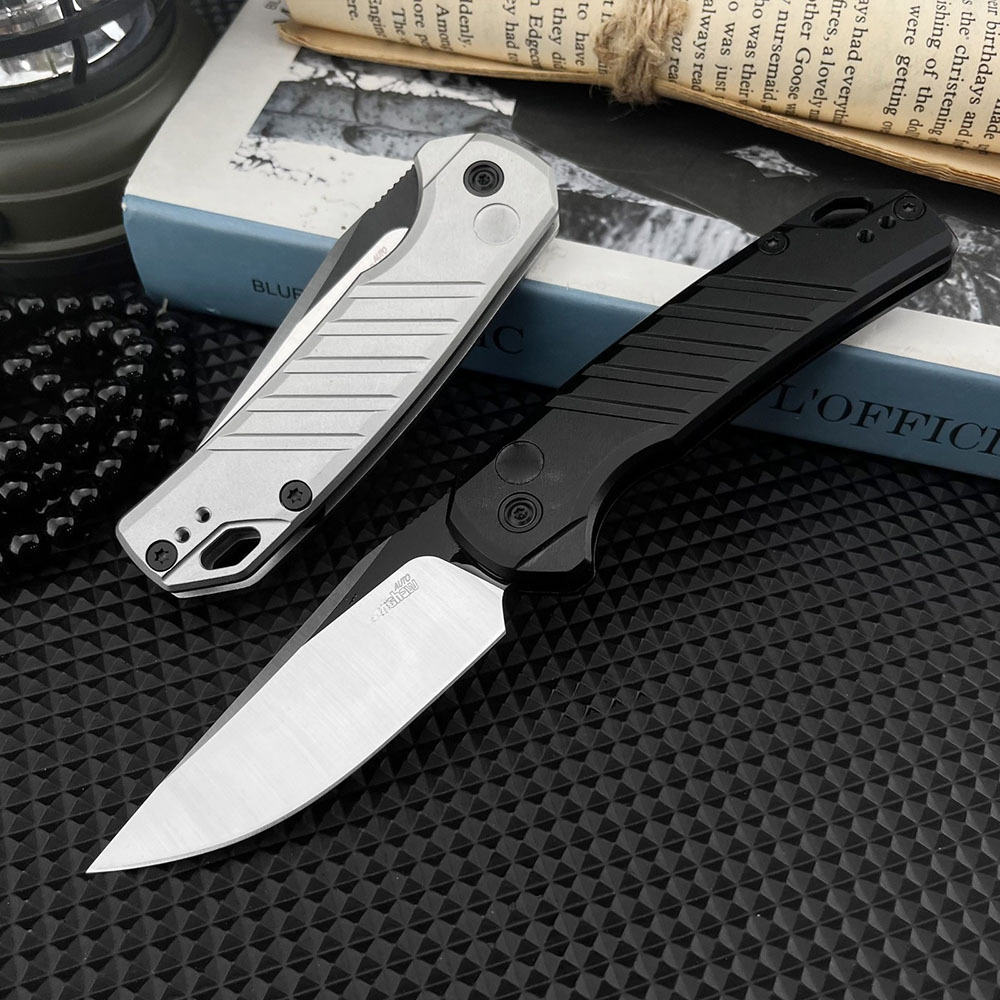 KS 7305 Outdoor Pocket Folding Knife D2 Steel Blade Aluminum Handle Everyday Carry Camping Hiking Cutting EDC Tools Men's Gift