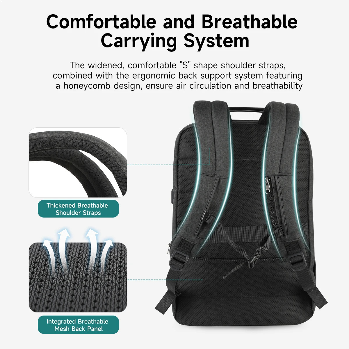 Tigernu Travel Backpacks For Men 156 17 19 Laptop Backpack Male Business Bags School Mochila Knapsack y260615 - view 6