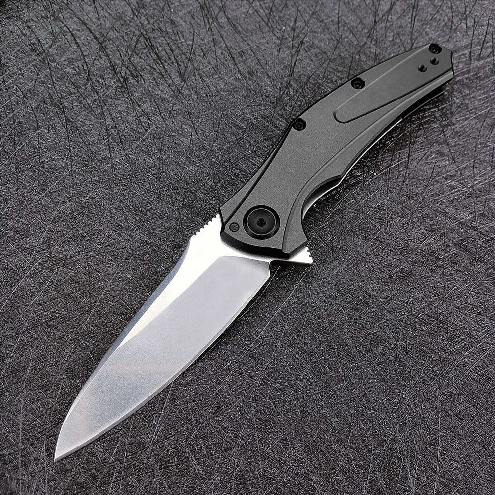7777 Mini Pocket Folding Knife Aluminum Handle Stone Wash Camping Survival Outdoor Knife Portable Sharp Durable Tool Navaja Jackknife