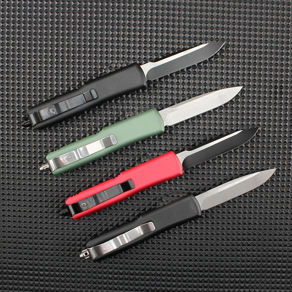 UTX-85 Outdoor EDC Knife, Aluminum Alloy Handle, 440C Stainless Steel Blade, Portable Survival Knife for Camping Hiking Travel