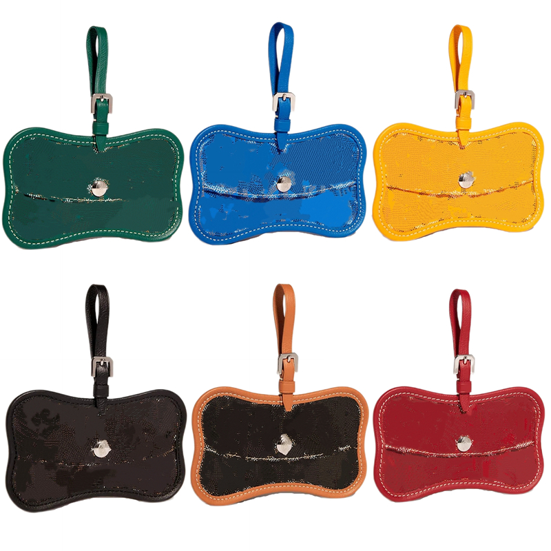 Luxury Bone Shaped Dog Poop Holder Clip On Pet Waste Dispenser for Fur Paw Babies Small Dogs Cats Stylish Bag Charm with Multiple Colors Fashion Accessories