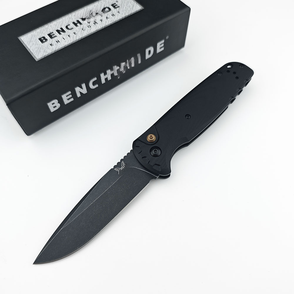 BM 4300 CLA Premium Folding Knife, Stonewash Blade G10 Handle Outdoor Utility Survival Pocket Knife for Hiking Fishing Camping Pocket Knife