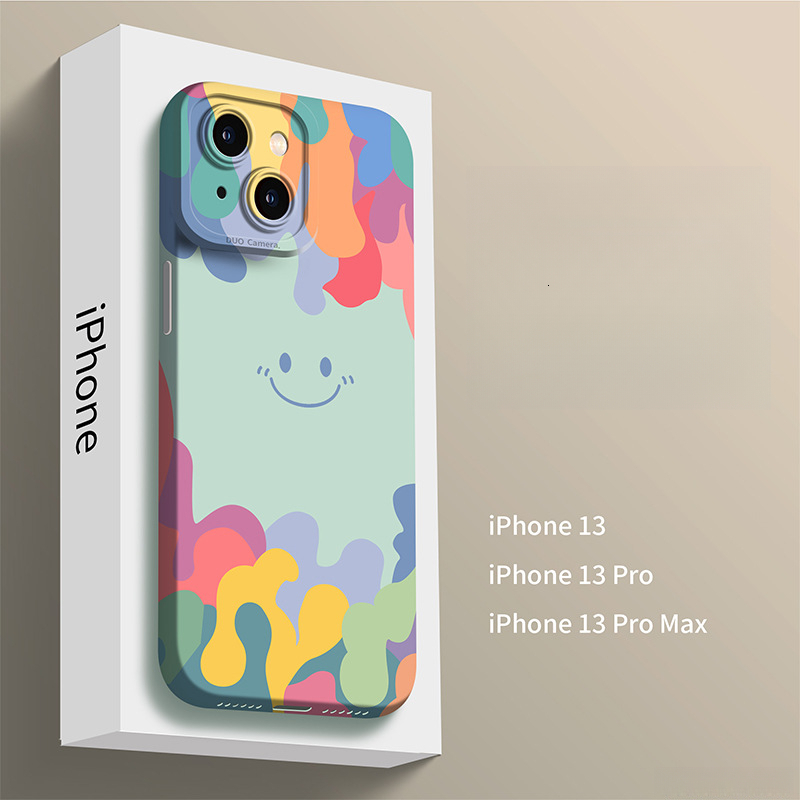 Full Screen Smiley Face Compatible with Apple 17 Phone 14 Plus Soft Case 12 Cute 16 Pro 11 Export 15 XS 7 Eye