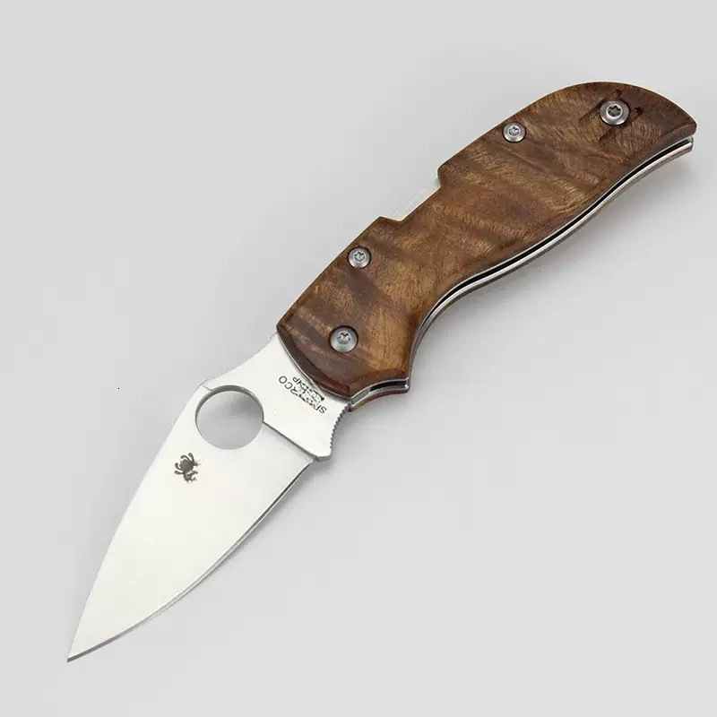 C152 Wood Handle Outdoor Folding High Hardness Camping Portable Pocket Tool Knife Pocket Knife