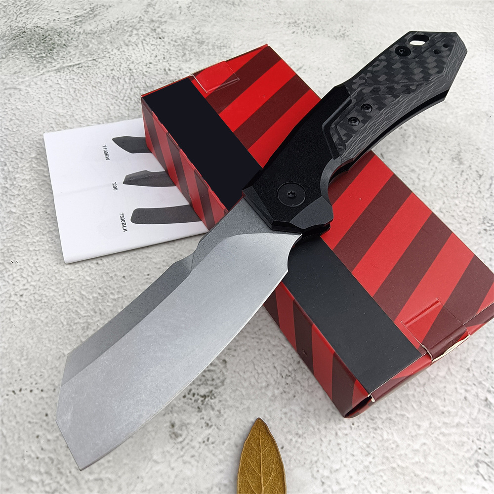 KS 7850 Outdoor Pocketknife Blackwash D2 Blade Hunting Folding Knife Combat Survival Tools Hard Cutting Tools EDC Men's Gift