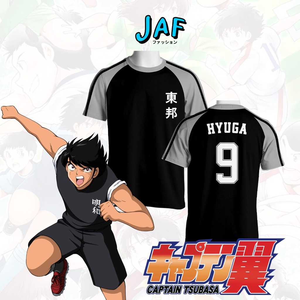 New Kids Summer Anime Jersey T-Shirt Ball Captain Tsubasa Toho Print Cosplay Kojiro Hyuga Adults and Children motorcycle