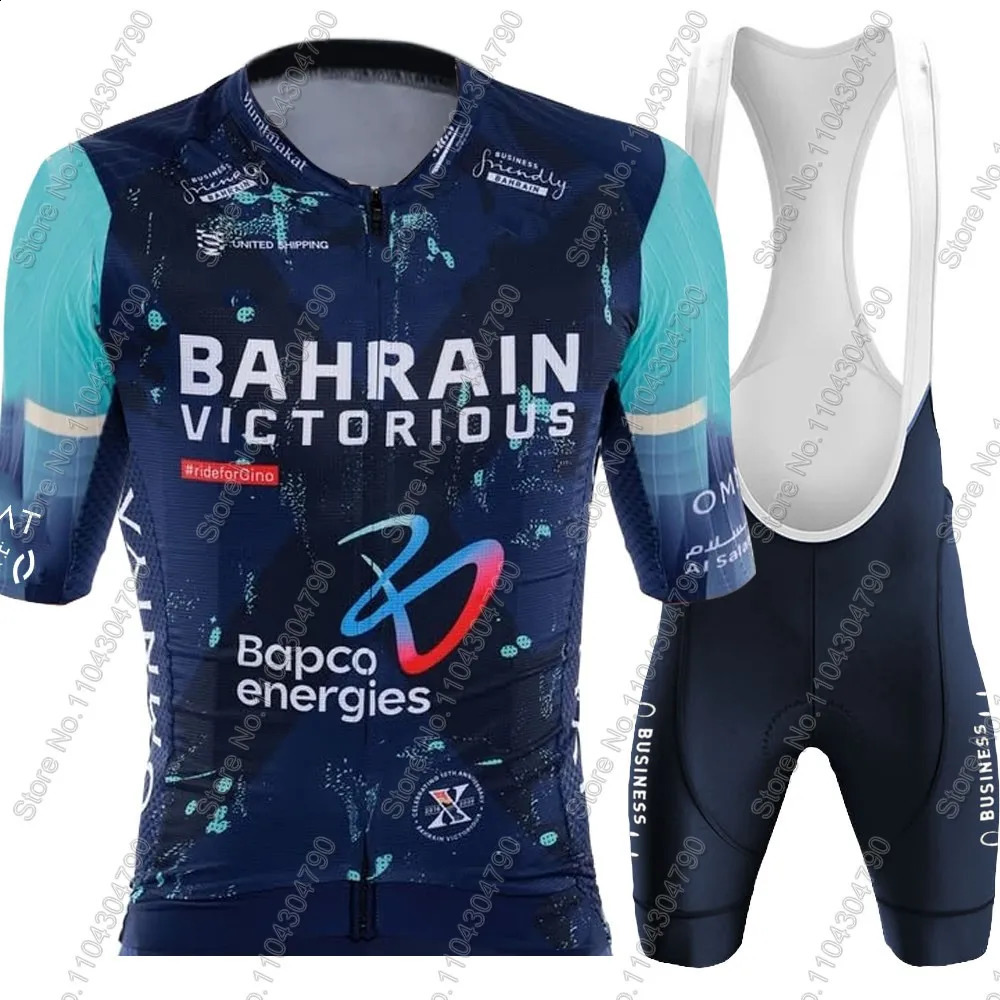 2026 Bahrain Victorious Team Cycling Jersey Set Summer Men Clothing Road Bike Shirts Suit Bicycle Bib Shorts MTB Ropa Maillot 260424