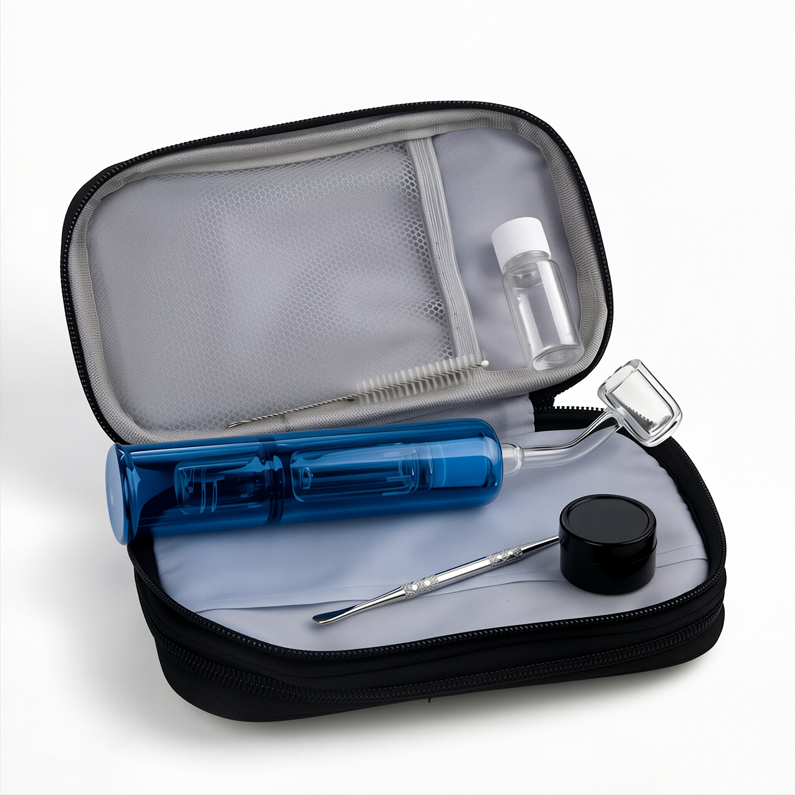 BreathingGlass Wholesale Bubbler Water Pipe Nectar Collector 14mm Titanium Quartz Ceramic Nail Universal Water Filter