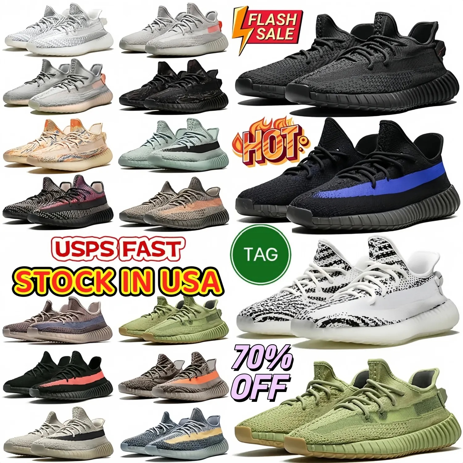 Designer Shoe 350 v2 Classic With Box Designer Runner Shoes Men Breathable Sneaker Outdoor Sports Casual Trainers Women Men Sport Shoes Size 36-47