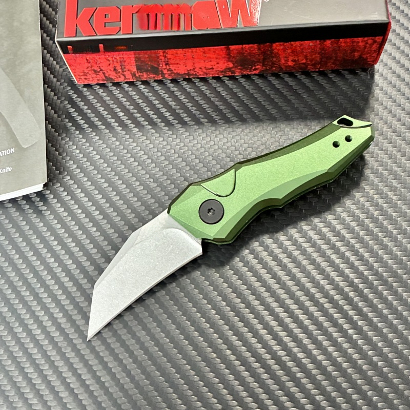 KS 7350 Outdoor Folding Knife 8Cr13MoV Steel Blade Aluminum Handle Camping Survival Fishing Everyday Carry Cutting Tool