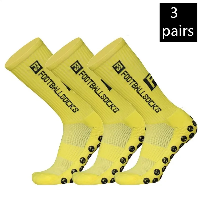 Men Women and youth sports breathable soccer socks square silicone nonslip grip football for futbol 3 pairs 260424