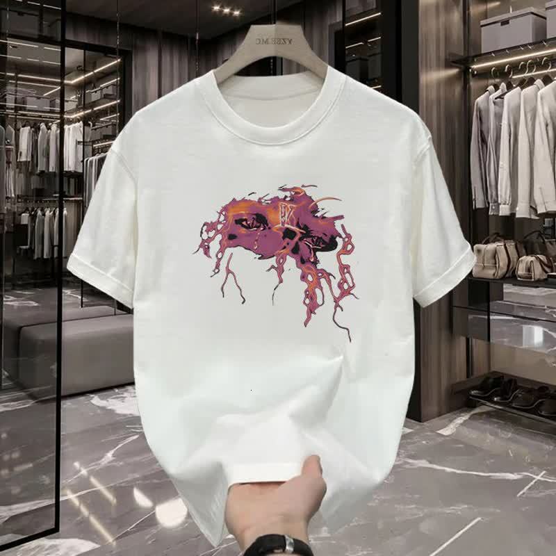 T Shirts For Men Designer Oversized Summer Sweatshirt White Fashion Graphic Tee Casual Breathable Sporty Style Essential Clothes
