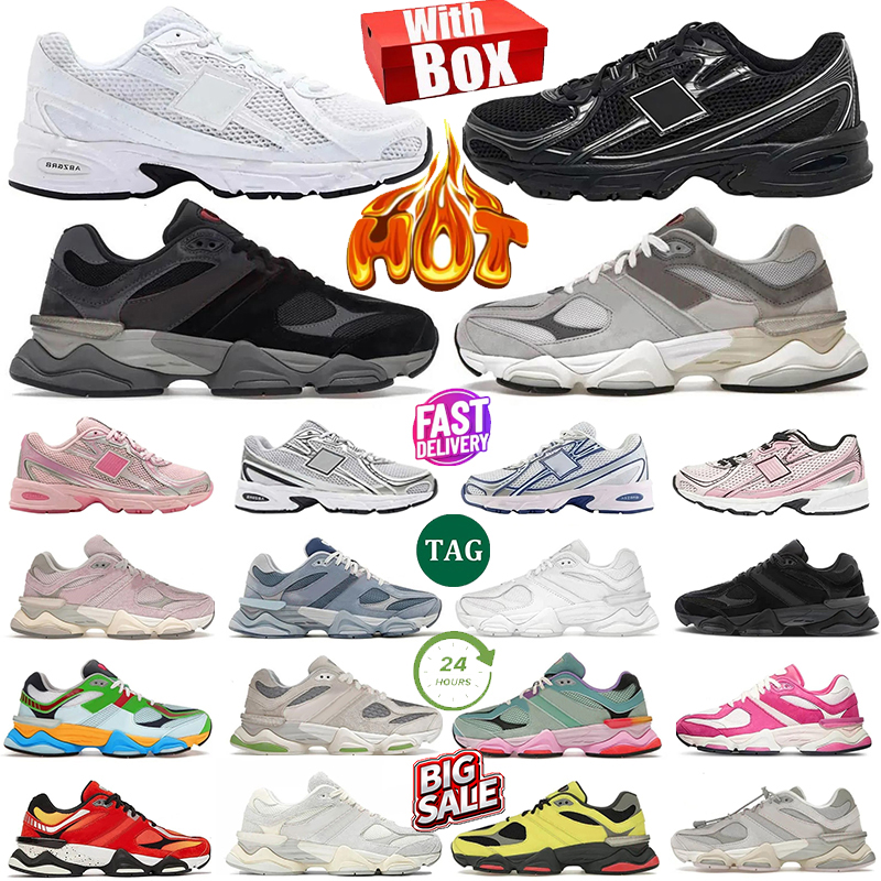 with box Designer sneakers Running Shoes men woman 9060 Sea Sallt Quartz Grey Triple Black White Green 740 trainer Outdoor Fashion Sports running shoes 36-45