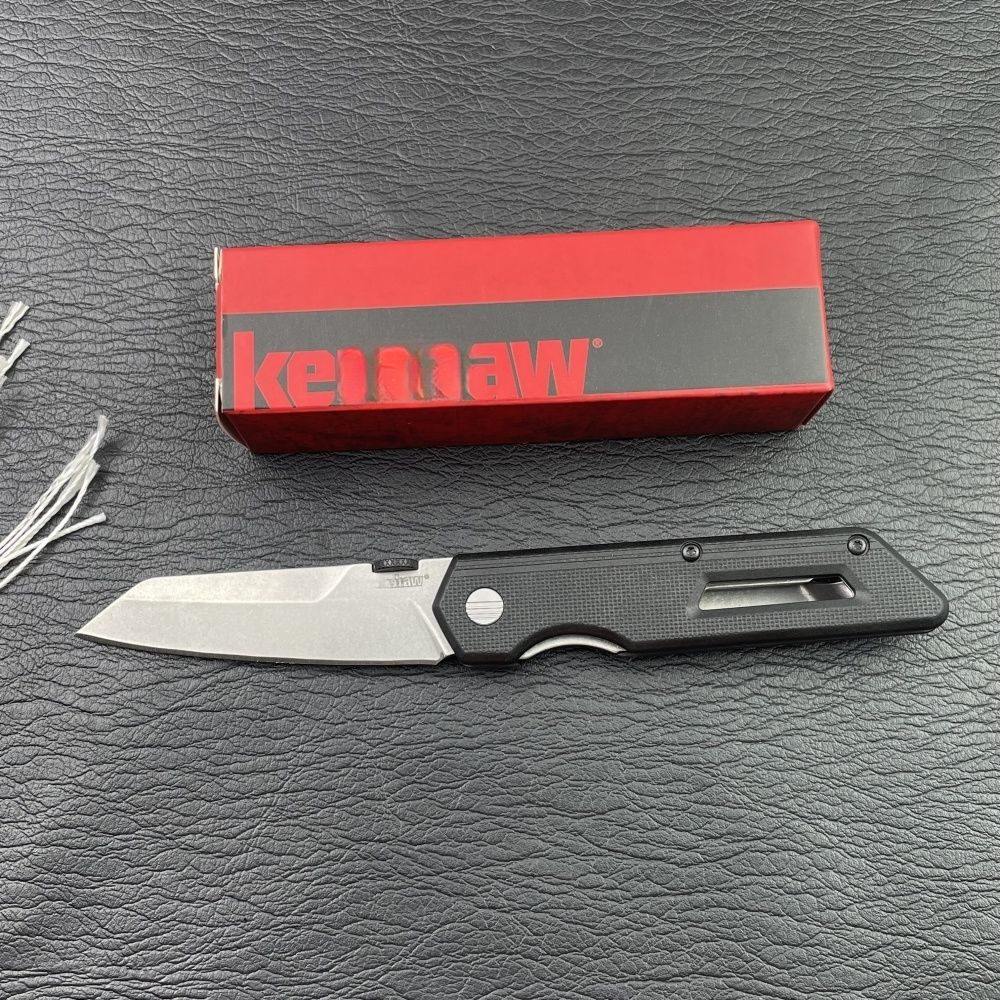 KS 2050 Compact Pocket Knife with 440C Blade and Nylon Fiber Handle - Essential Item for Outdoor Rock Climbing Men's Gifts