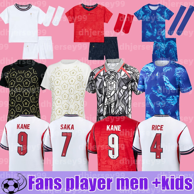 england football shirt 26 27 World Cup home away Kit KANE Soccer Jersey SAKA PALMER RICE FODEN kids Women Goalkeeper England world cup 2026 football kits shorts