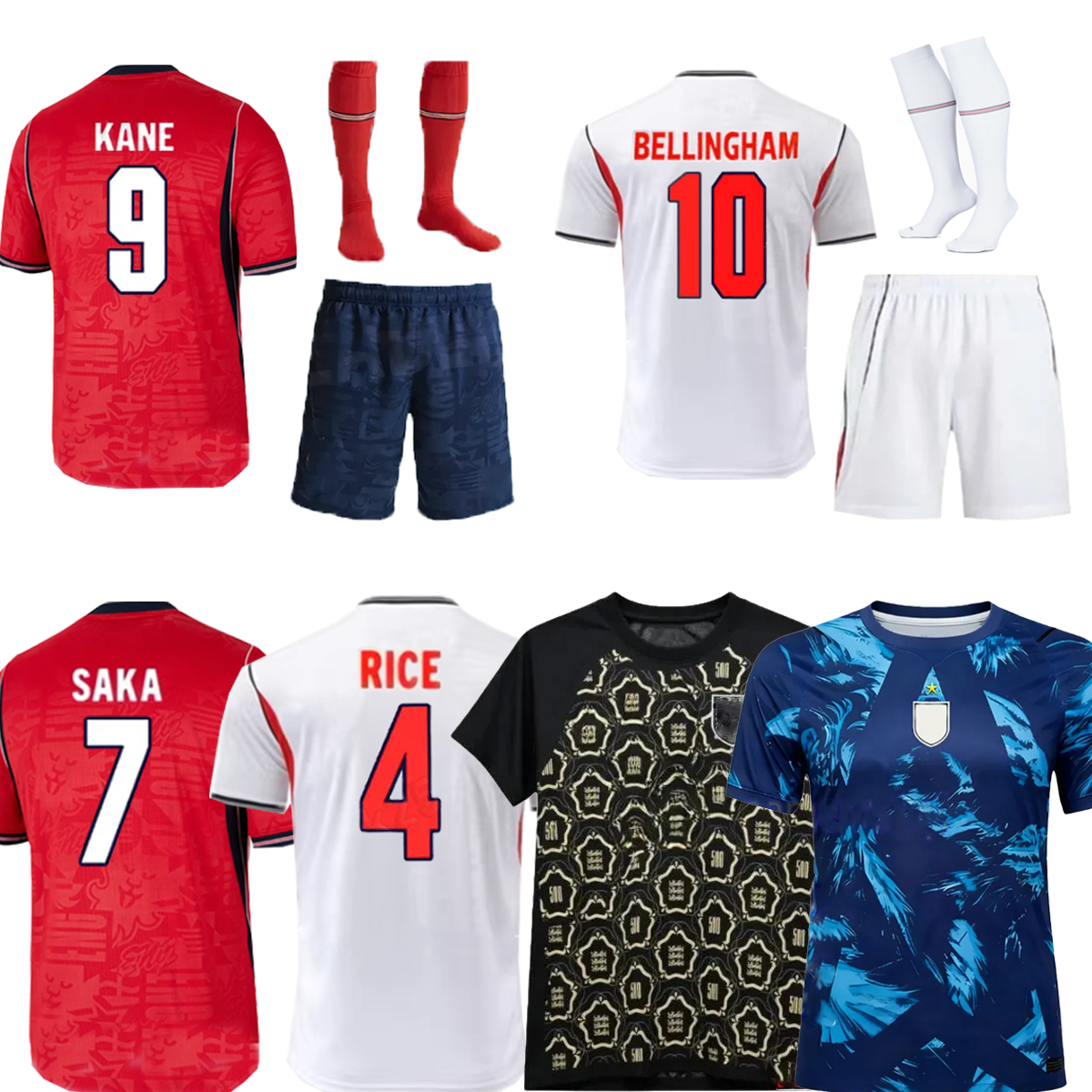 2026 Englands kit World Cup Football Shirt 26 27 FODEN BELLINGHAM BRIGHT KANE RASHFORD SANCHO GREALISH men kids Soccer Jerseys