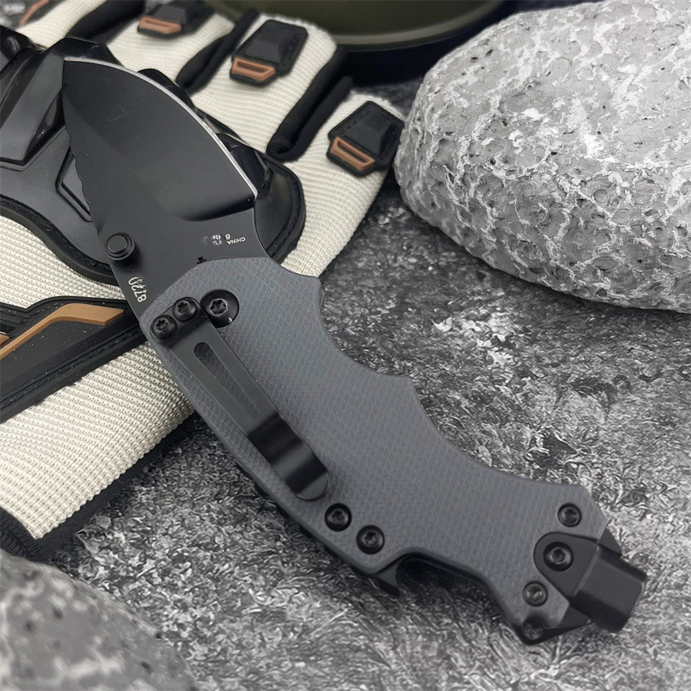 KS 8720 Multi-Functional Everyday Carry Folding Knife 8Cr13MoV Blade G10 Handle Outdoor Camping Hunting Survival Tool