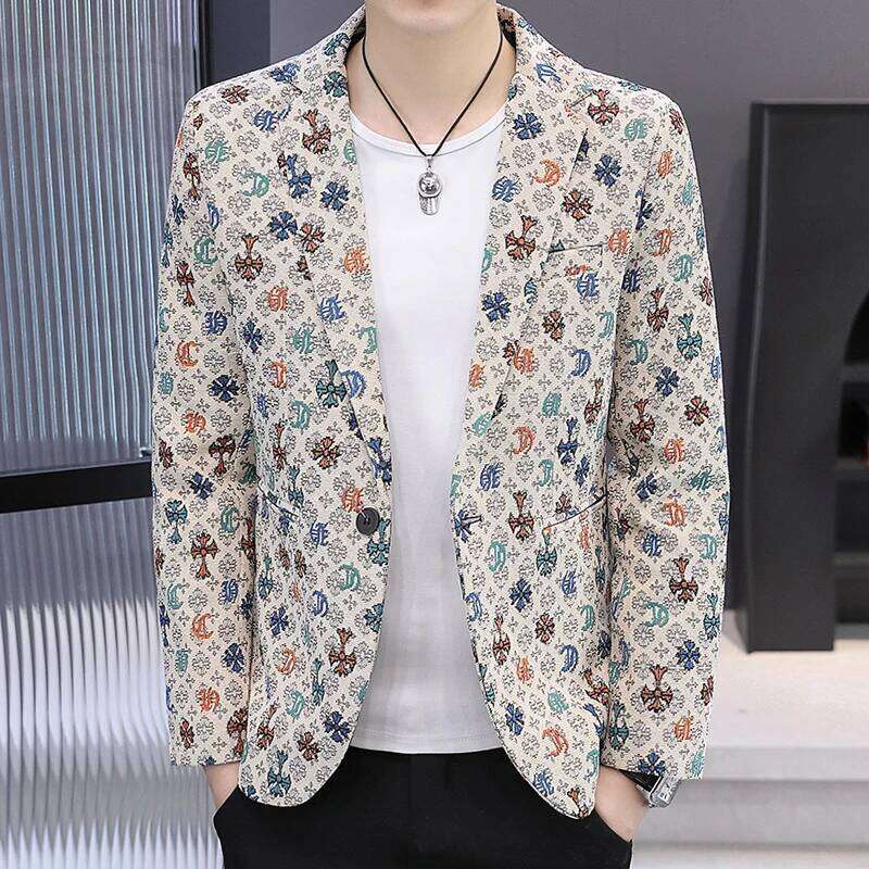 Men's Fashion Outdoor Travel Gentleman Wedding Slimming Business Versatile Trendy Casual Designer Fashion Korean-Style Formal Wear Blazer