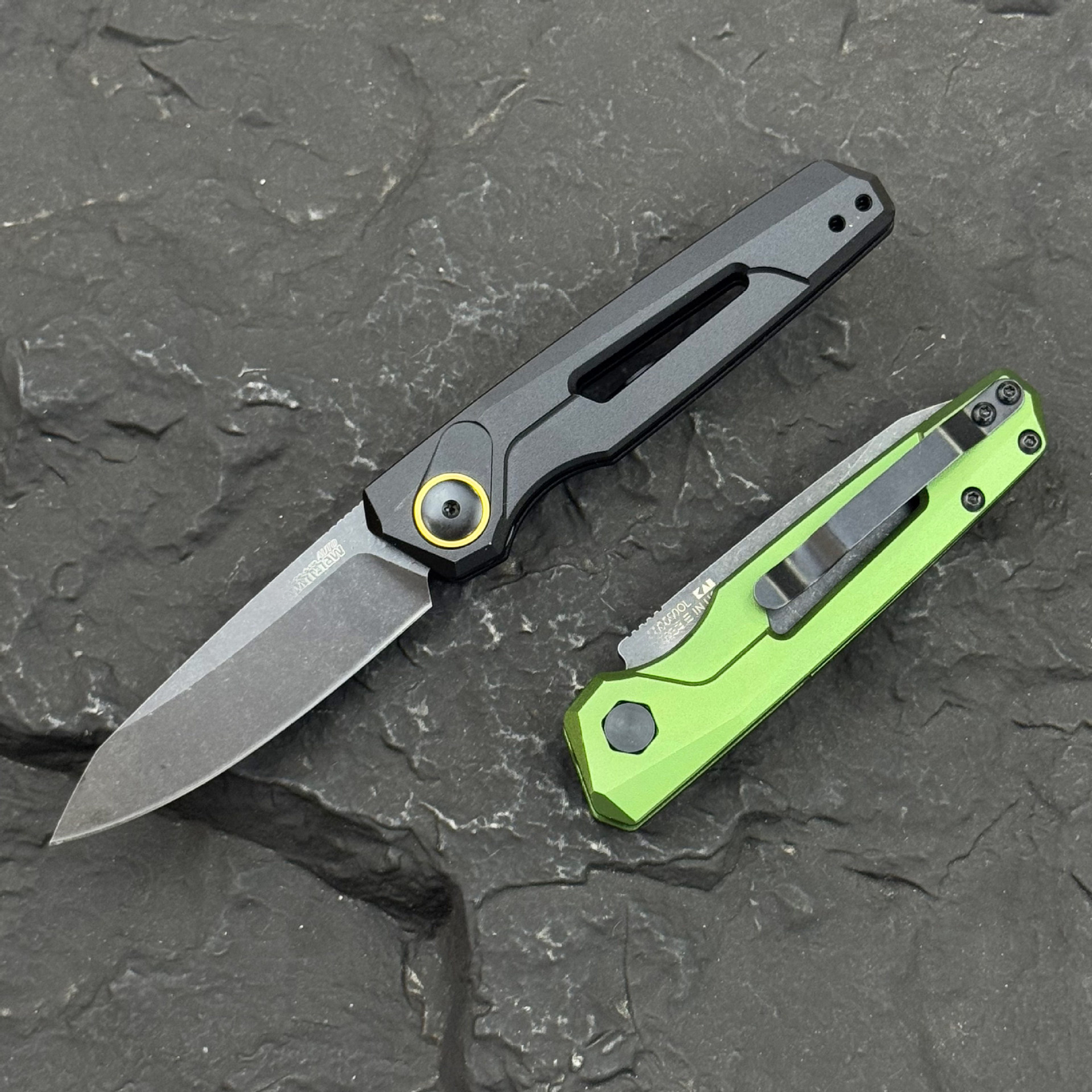 KS 7550 Launch 11 Multifunctional Carving Knife 2.75 "CPM-154 Steel Blade Outdoor Hunting Knife for Camping and Wilderness