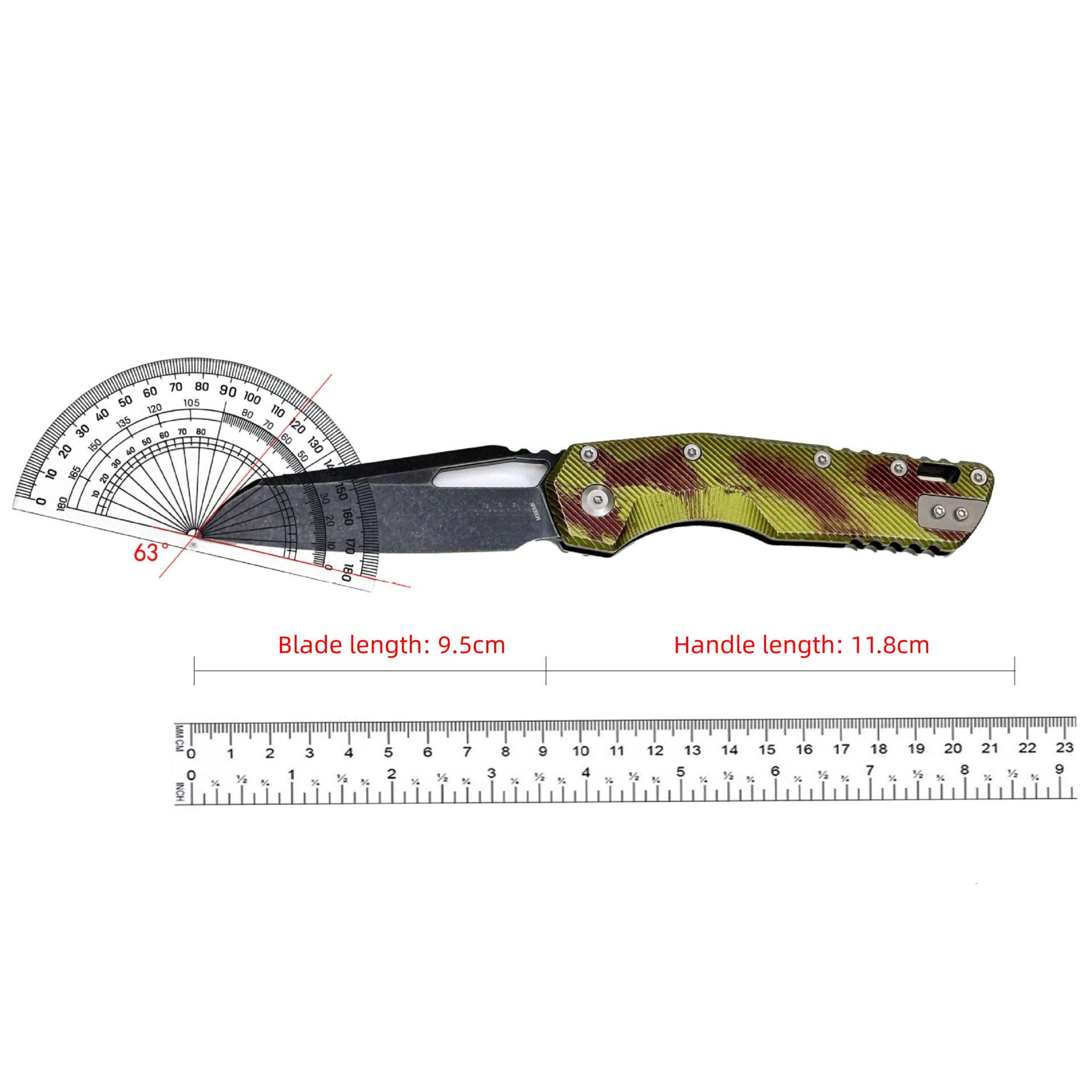 Folding Knife Aluminum Alloy Handle Ball Bearing Portalbe Outdoor Tactical Camping Hunting Survival EDC Tool