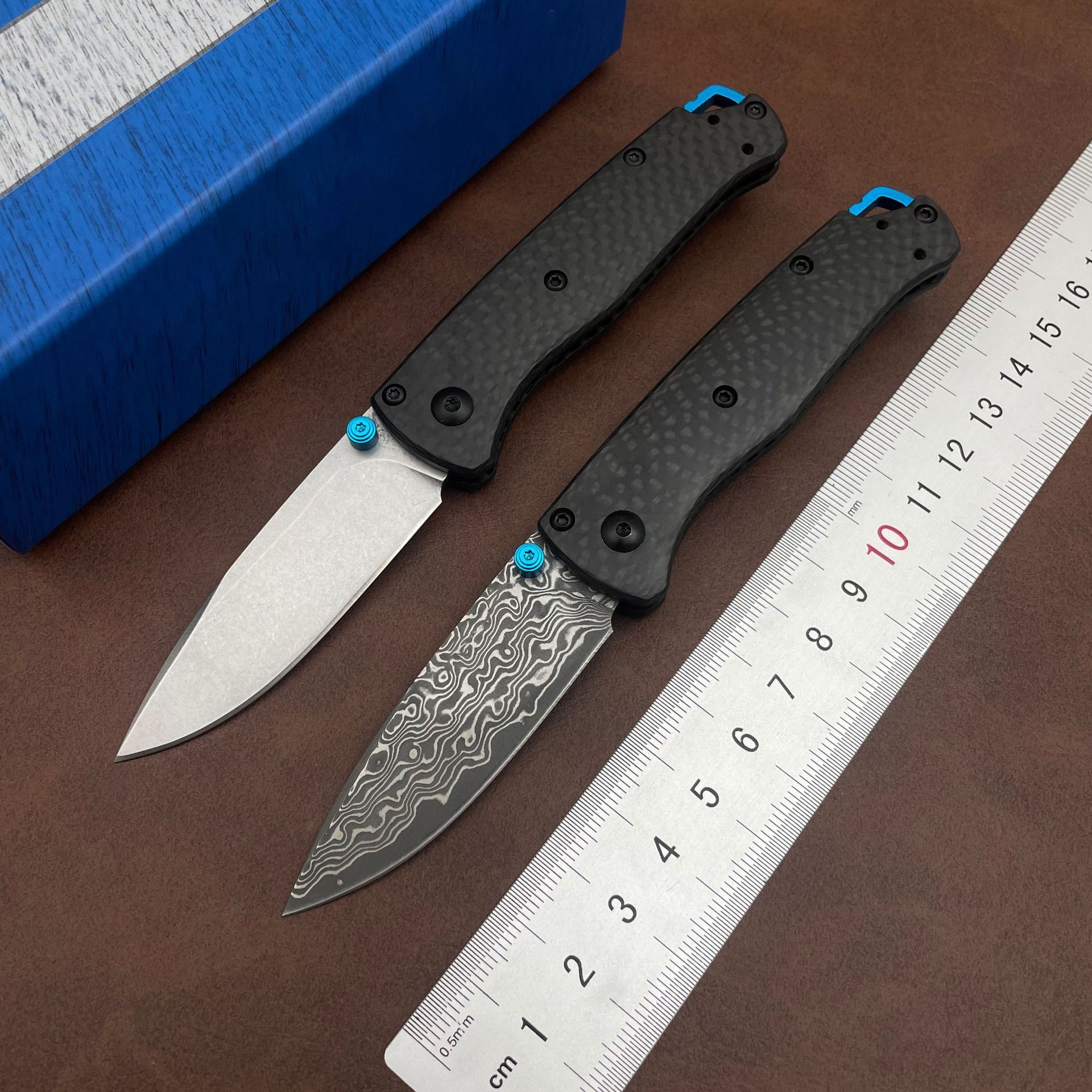 BM 533/535 Folding Knife S90V Blade Carbon Fiber Handles Sharp Field Hunting Knife Survival Tactical Tool with Pocket Clip Pocket Knife