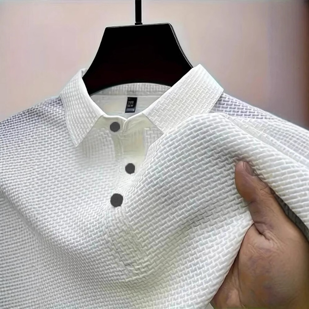 T Shirts For Men Designer Breathable Polo Shirt Y2k Polo Shirt Sporty Style Sweatshirt Fashion White Casual Style Essential Clothes