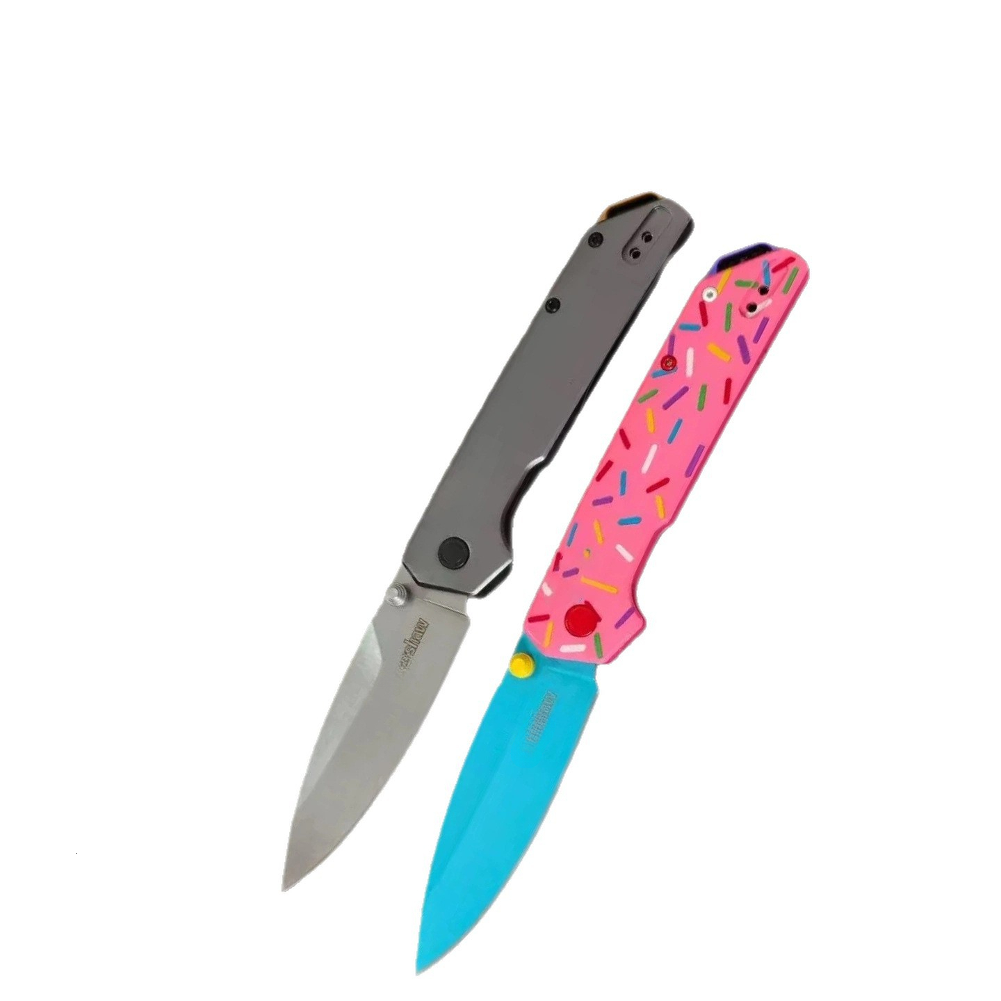 KS 2038 Aluminum Handles D2 Steel Blade Folding Pocket KnifeTactical Utility Knives Camping Survival EDC Tool