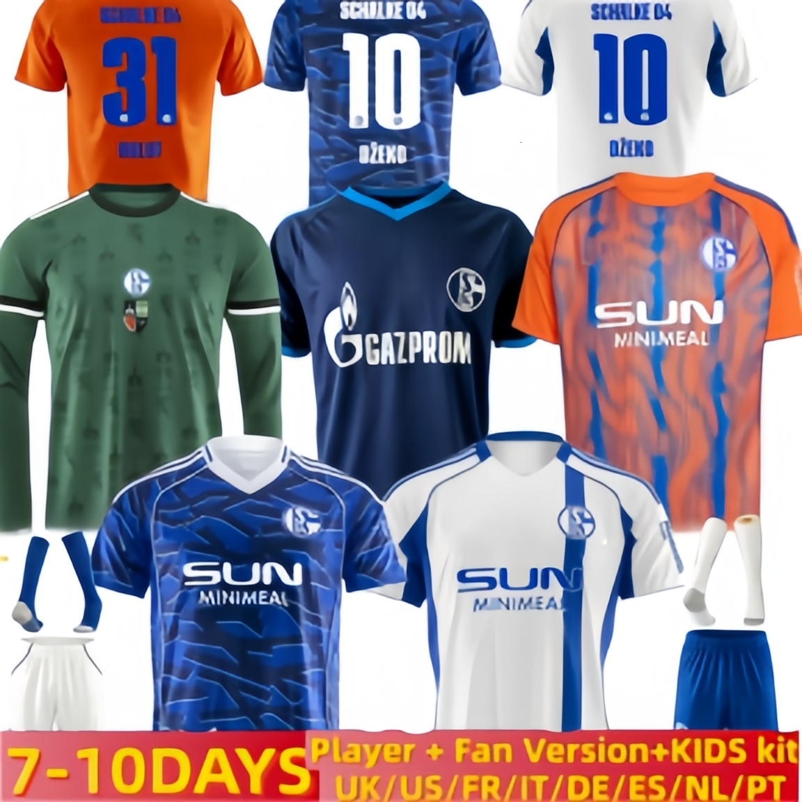 3XL 4XL 25 26 Schalke 04 Mens Soccer Jerseys 2025 2026 YOUNES SYLLA HOJLUND KARAMAN HAMACHE REMMERT SANCHEZ BACHMANN Home Away 3rd Football KIDS