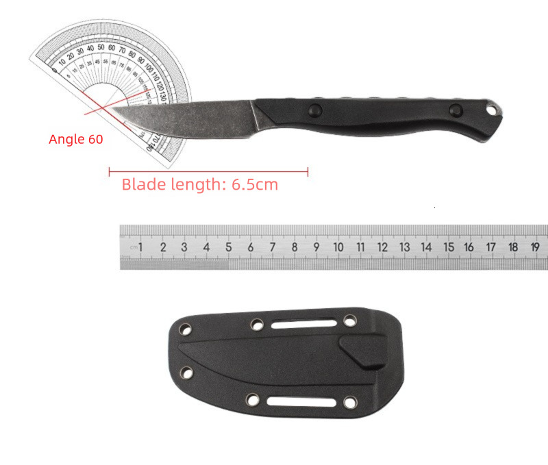 BM 15700 Flyway Fixed Blade Stonewashed Hunting Knife with Nylon Fiber Handle and Sheath. Outdoor Camping Tactical Survival Tool