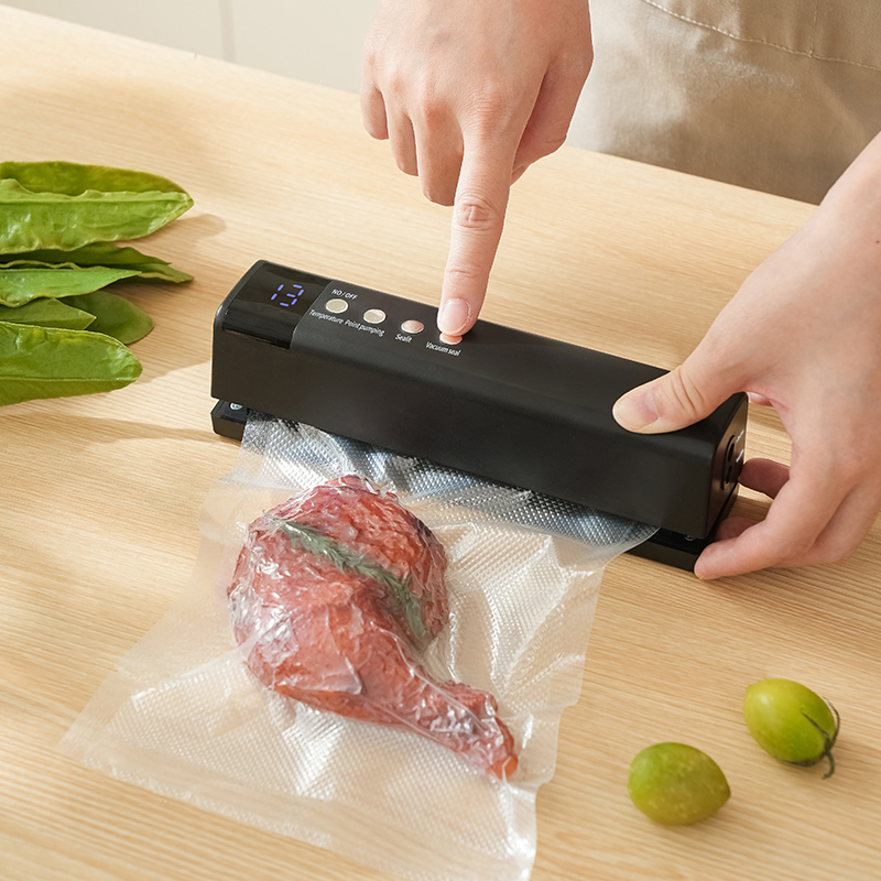 Cross border rechargeable vacuum sealing machine, fully automatic vacuum preservation, small household plastic sealing machine, compressor packaging m