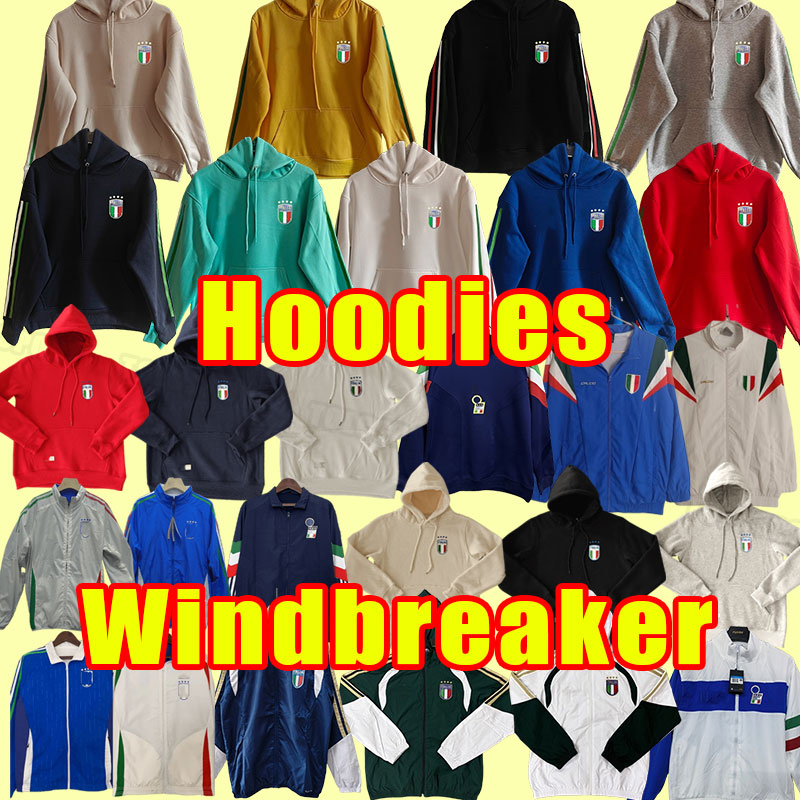 Windbreaker 25 26 BONUCCI soccer tracksuits 2025 2026 Italy INSIGNE Italia VERRATTI CHIELLINI CHIESA BARELLA FOOTBALL SHIRTS long sleeve men Hoodies