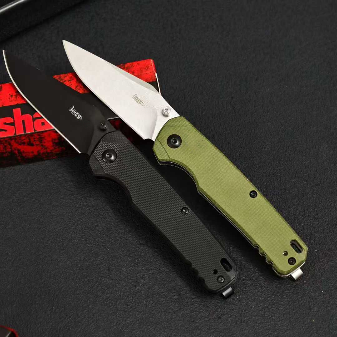 New High Quality 6106 Folding Belt Knife 8Cr13Mov Blade G10 Handle Jungle Hiking Fishing Knife Carrying Outdoor Camping Knife