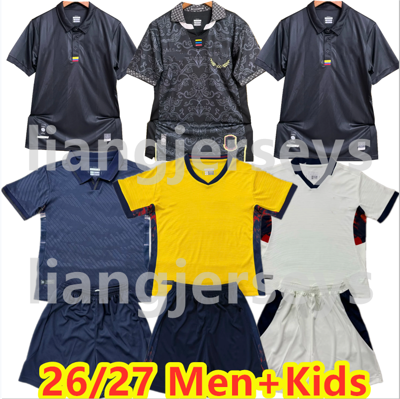 Ecuador HINCAPIE Soccer Jerseys 2026 Home Away J.CIFUENTES ESTUPINAN VALENCIA SARMIENTO PLATA CAICEDO PAEZ uniform men's and women's children's set football shirt