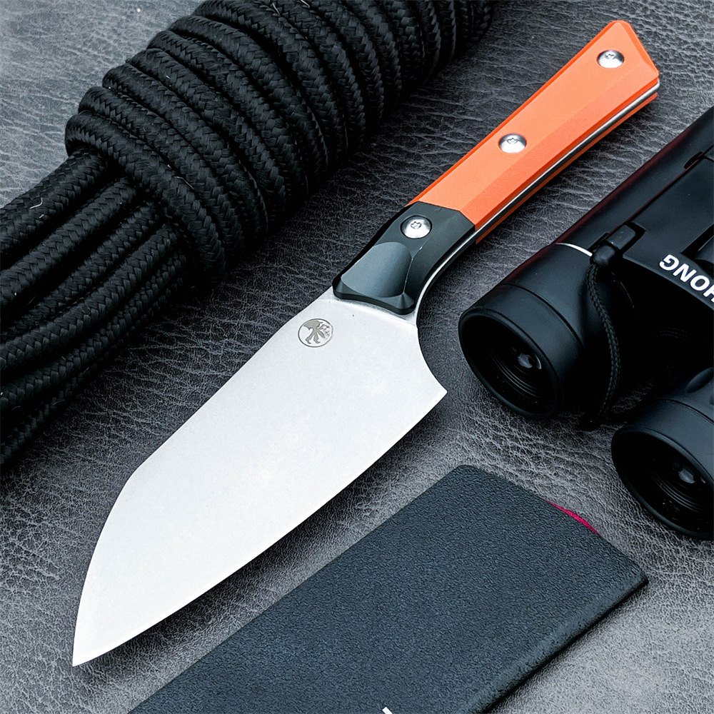 Bestseller Stainless Steel D2 Sheathed Kitchen Knife G10+ Aluminum Handle Integrated Blade Multi-purpose Kitchen Utility Knife