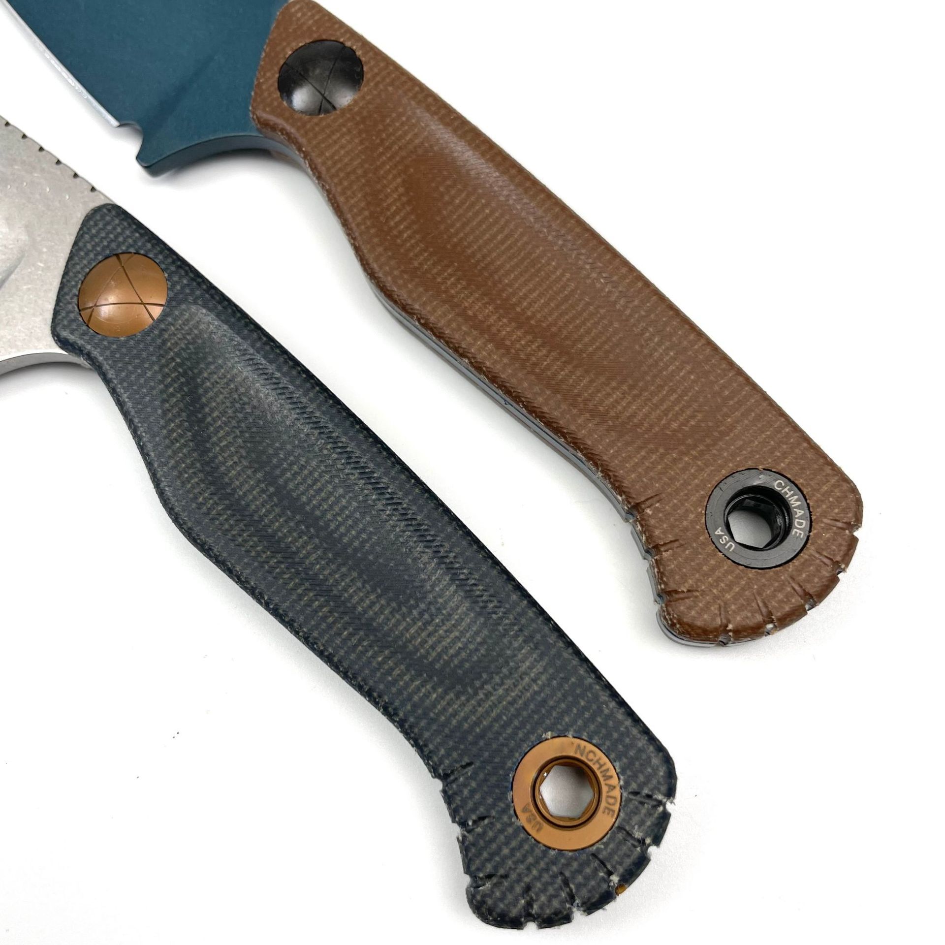 BM 203BT Fixed Blade Knife with Sheath D2 Steel Blade G10 Handle Outdoor EDC Camping Knife Hiking Hunting Survival Tools