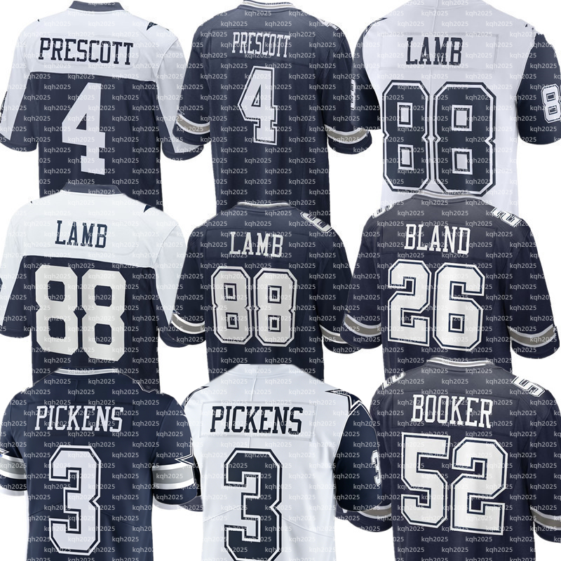 Caleb Downs Dak Prescott Ceedee Lamb George Pickens Javonte Williams Jake Ferguson DaRon Bland Emmitt Smith Tyler Booker Brandon Aubrey Cowboy Football Jersey