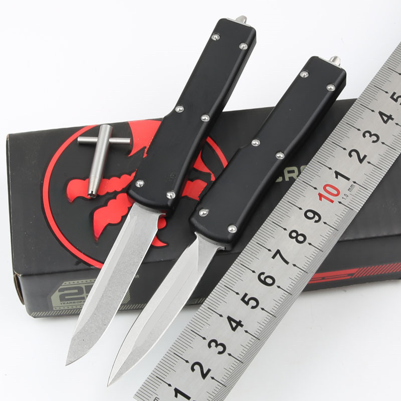 UTX70 Pocket Knife, Aluminum Alloy Handle, D2 Steel Blade, Outdoor EDC Tactical Knife for Camping Hunting Survival