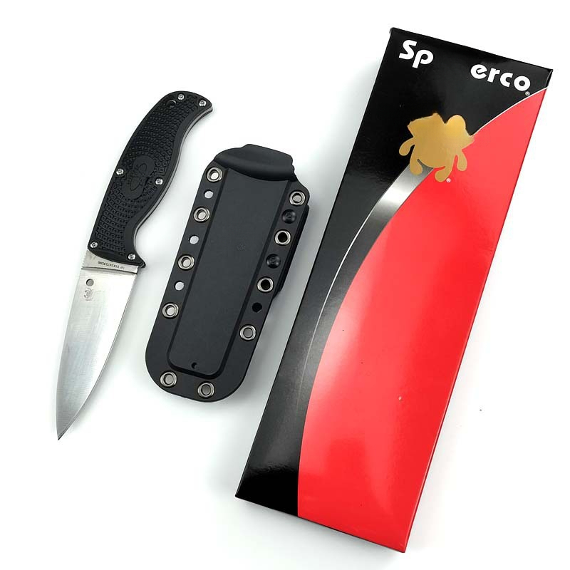FB31 Camping Survival Tactics And Hunting Handmade Olive Plastic Handle Fixed Blade Knife - A Premium Product For Outdoor Enthusiasts Pocket Knife