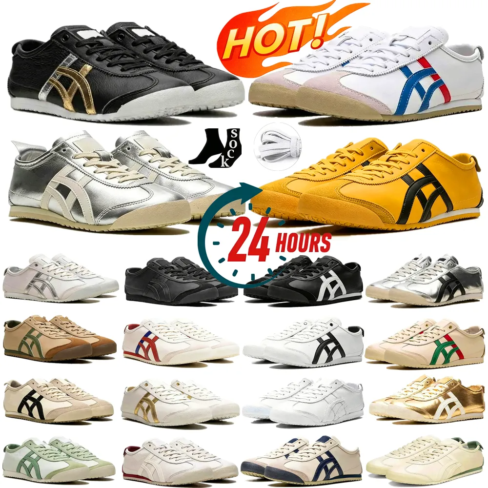 With box Designer Tiger Sneakers Mens Womens Casual Mexico 66 Bill Sier Pink Birch Peacoat Tokuten Beige Grass Vintage Leather Lows Outdoor Trainers Shoes 36-45