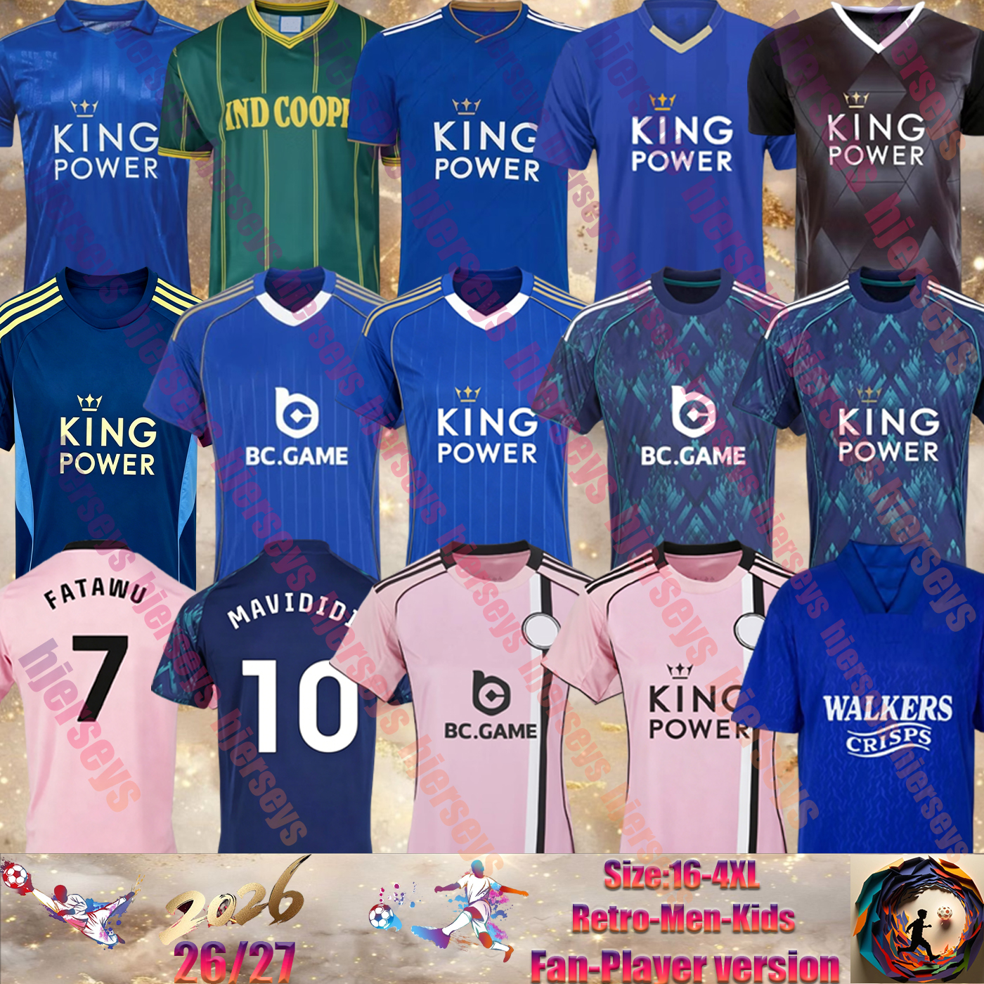 25 26 Leicester cities Soccer Jersey Retro 84 92 94 15 EL KHANNOUSS FAES DAKA VARDY MAVIDIDI DAKA AYOZE CANNON McATEER SOUMARE Morgan Okazaki Mahrez Men Football shirt